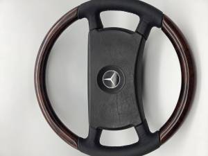 Performance Products® - Mercedes® Steering Wheel, Burlwood & Black Leather, 1986-1991 (107/124/126) - Image 3